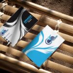 Business card design mockup